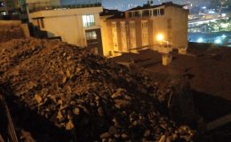 Eyüpsultan Güzeltepe’de 10 daireli apartman boşaltıldı..