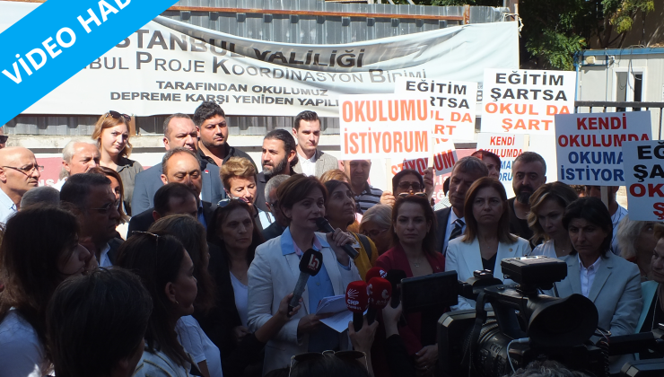 Canan Kaftancıoğlu, Eyüpsultan’da eğitimde yaşanan sorunlara ilişkin, bir basın açıklaması yaptı!
