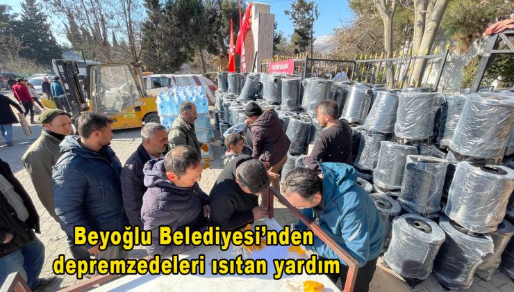 Beyoğlu Belediyesi Depremzedelere Bin Soba ve İki Tır Yakacak Odun Dağıttı