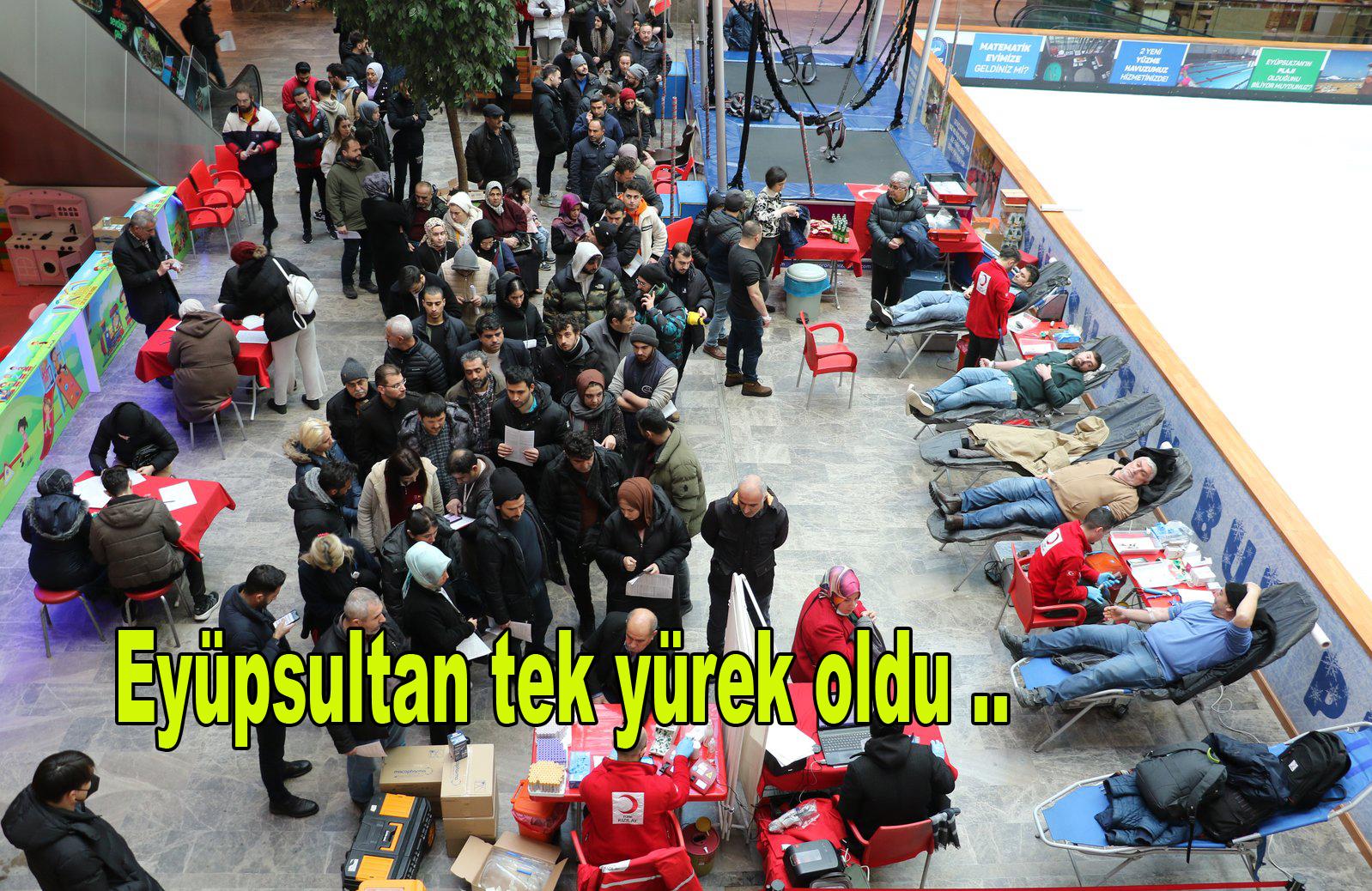Depremin ardından Eyüpsultan Belediyesi ilçede yardım seferberliği başlattı
