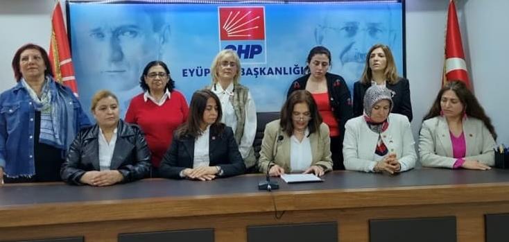 CHP Eyüpsultan Kadın Kolları Türkiye’de kadınların belediyelerde Seçme ve seçilme hakkı kazanmasının  93. Yıl dönümüne ilişkin basın açıklaması yaptı..