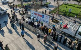 Gaziosmanpaşalı vatandaşlara tonlarca balık dağıtıldı