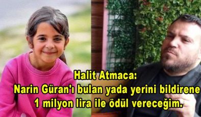 Halit Atmaca’dan 1 milyon lira ödül