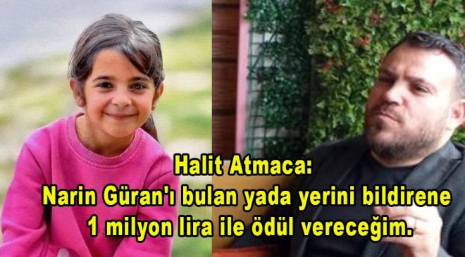 Halit Atmaca’dan 1 milyon lira ödül