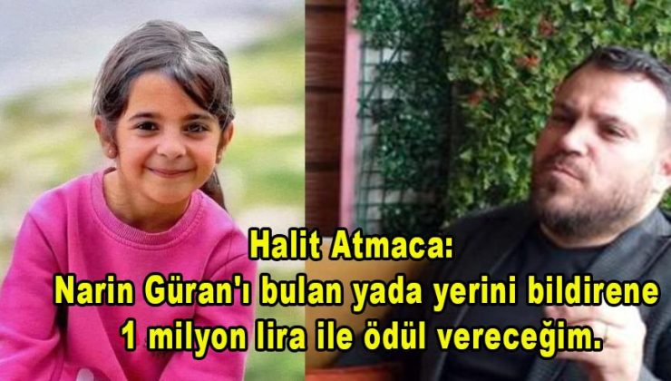 Halit Atmaca’dan 1 milyon lira ödül