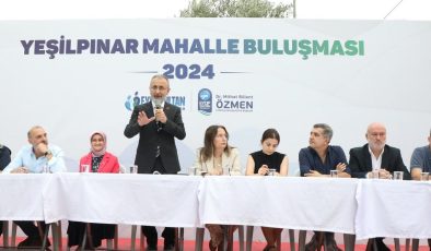 Başkan Özmen Yeşilpınar sakinleriyle buluştu, sorunlarını dinledi.